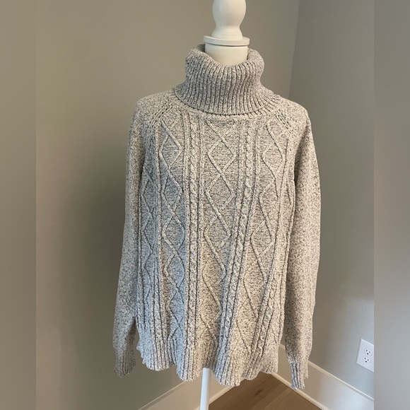 Jack BB Dakota Chunky Cable Knit Turtleneck Sweater - Picture 3 of 9